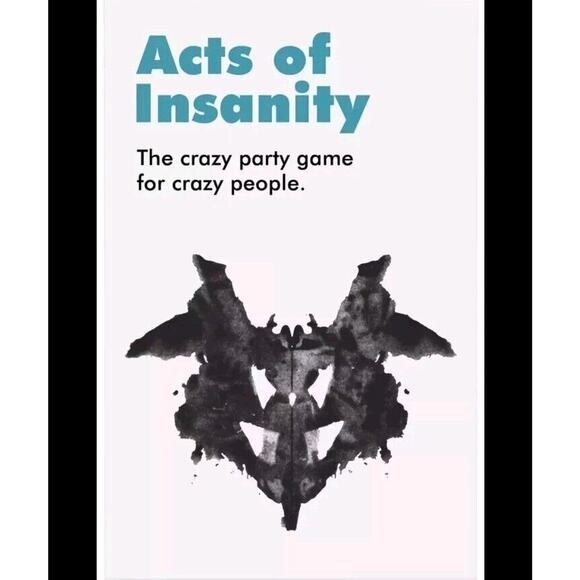 Acts Of Insanity Card Game Crazy Offensive Adult Birthday Party Fun Gift Charade - Picture 1 of 1